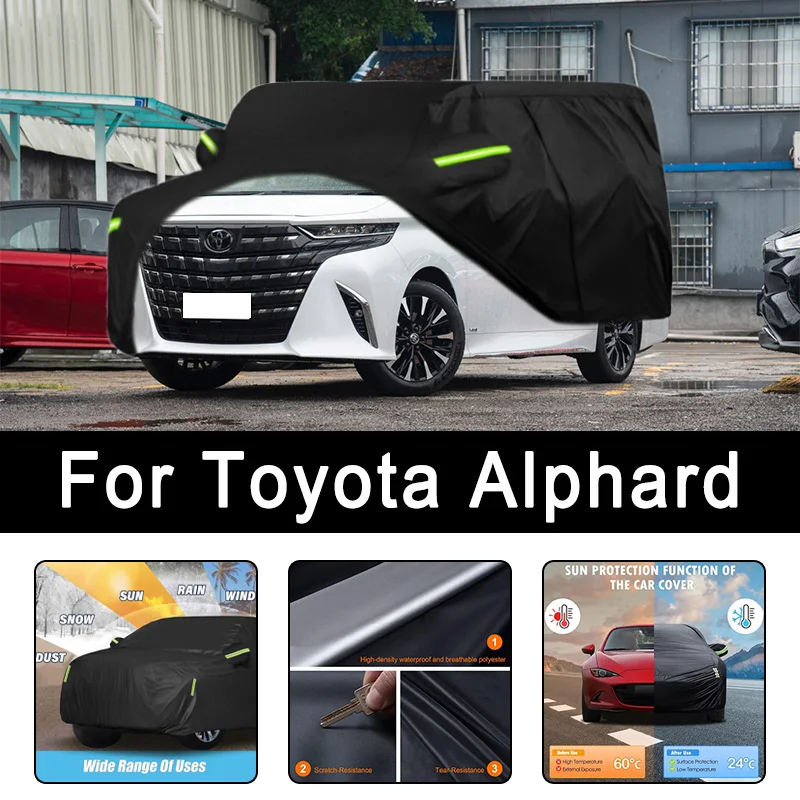 

For Toyota Alphard All-Weather Car Covers 6-in-1 Waterproof Dustproof UV Proof Snowproof Scratch Resistant Protection