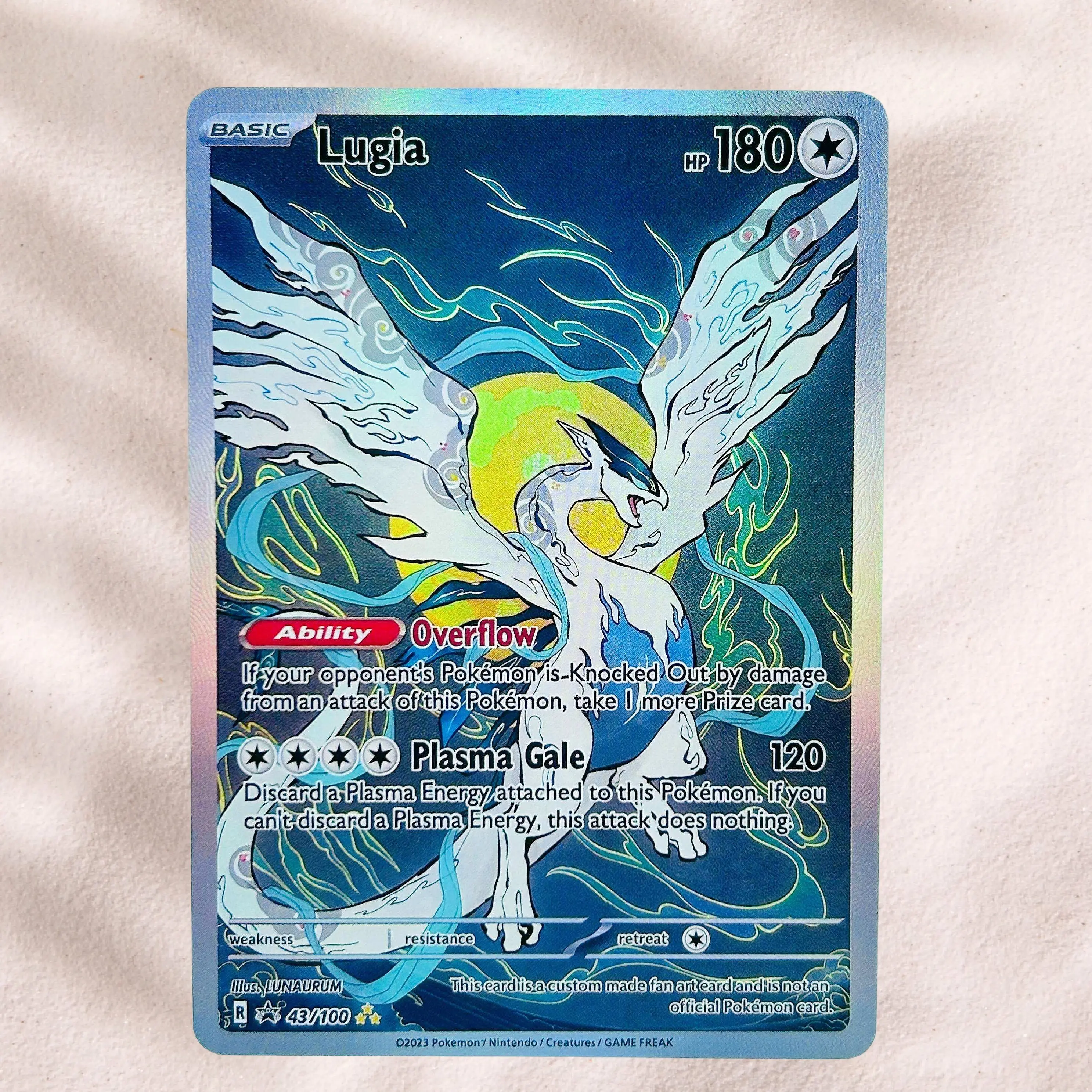 DIY Pokemon Mewtwo & Mew 39/100 Holographic Texture English Version Premium Anime Collection Card Perfect Condition view 5