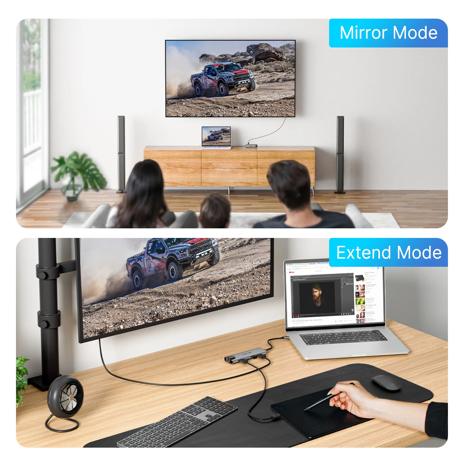 Lemorele TC39L Hub USB C 3.0 Tipo C Adattatore HDMI Porte 9 in 1 USB C 3.0 Trasferimento rapido 5 Gbps per laptop Windows MacOS Lenovo