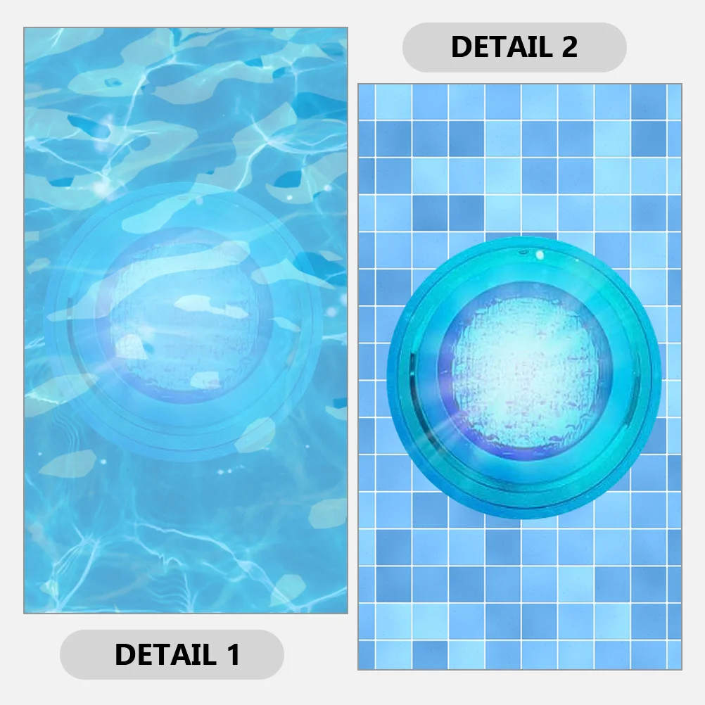 

Incandescent Blue Pool Light Lens Cover Replacement Waterproof Stable Heavy Duty Plastic Underwater Lens for Inground Pools