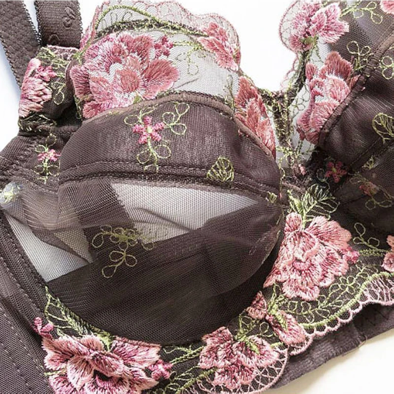 Women Big Plus Size Underwire Ultra Thin Support Full Cup Soutien Minimizer Bra 75 80 85 90 95 100 105 110 C D E F G H bh