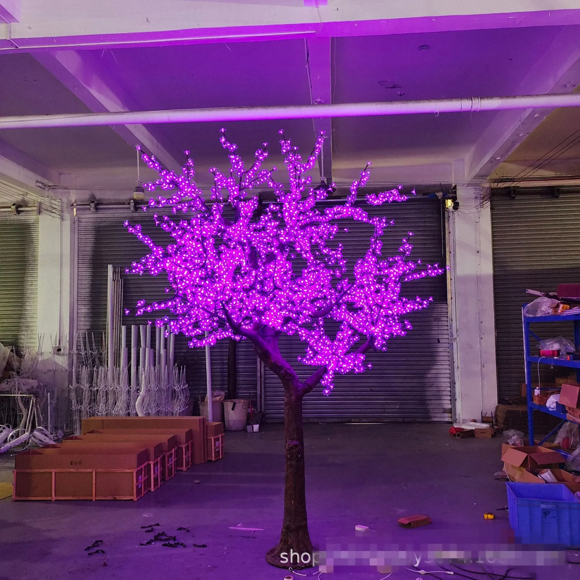 LED Artificial Cherry Blossom Tree Light Christmas Light  1.8m 6.5ft Height 110 220VAC Rainproof Outdoor Use Fre