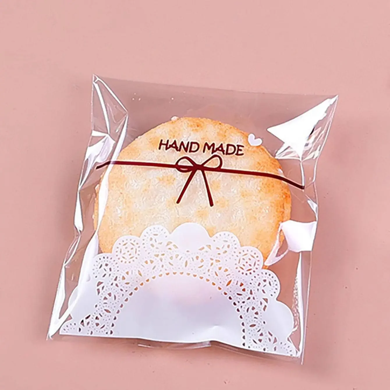 

100pcs Fresh Bow Transparent Cookie Bag Silcone molds Mold Pastry cutter Chocolate mold Finger cookie mold Food mold Bee mold