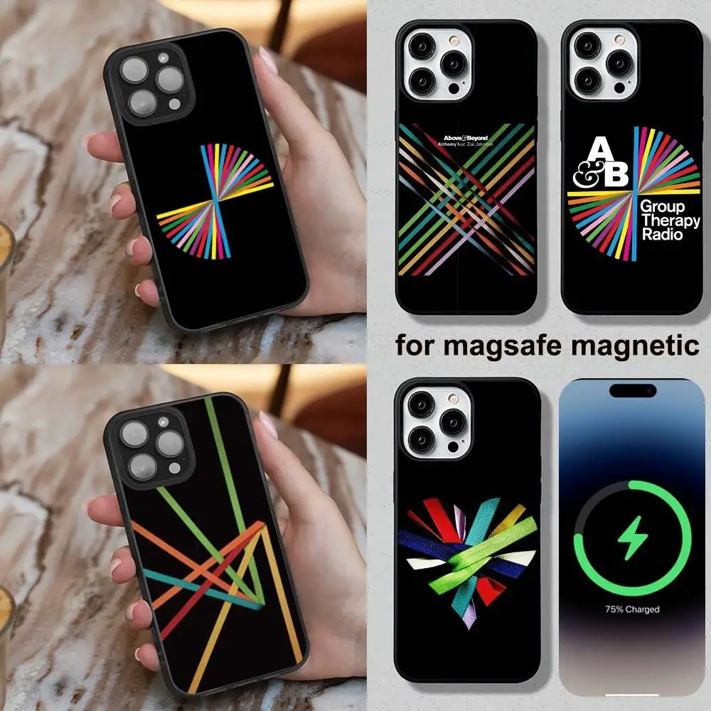

Above And Beyond DJ Phone Case For iPhone 16,15,14,13,12,11,Plus,Pro,Max,Mini Soft Magesafe Magnetic Wireless Charge