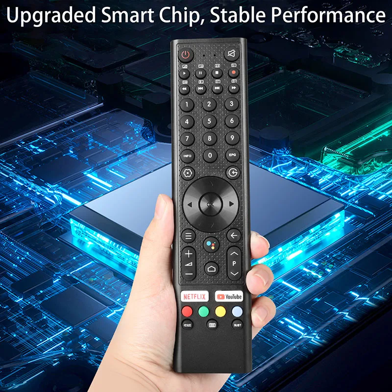 RCKGNTVT002 Remote Control For Kogan CHIQ Changhong Google TV U43H10 U50H10 U55H10 U58H10 U65H10 U75H9 EC43S1A EC50S1A