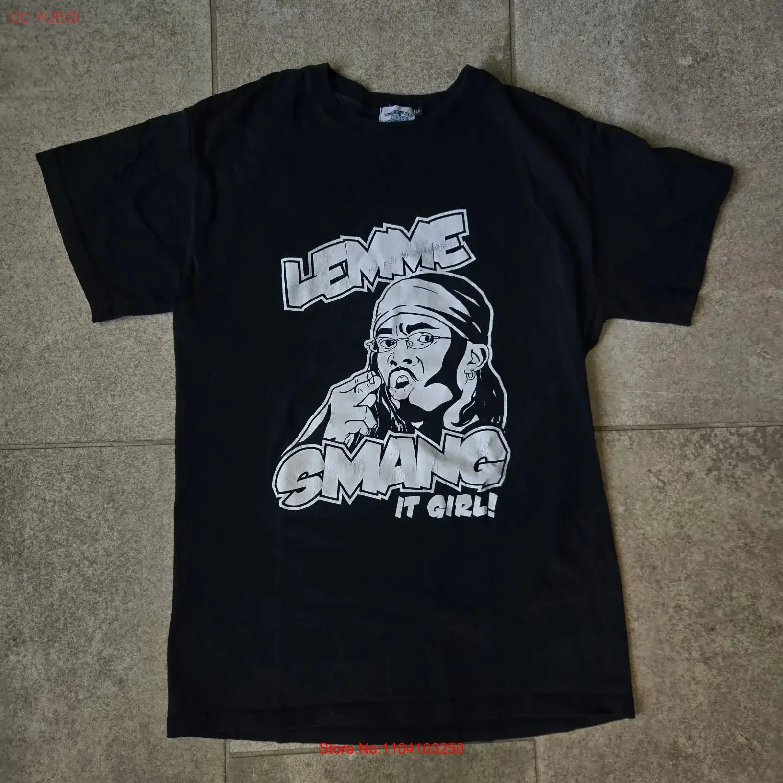 Camiseta Vintage de los 90, Estilo Y2K, Yung Humma Lemme Smang It Rap, Talla S para Hombre, Lavada, Estilo Urbano, Diseño de Autor
