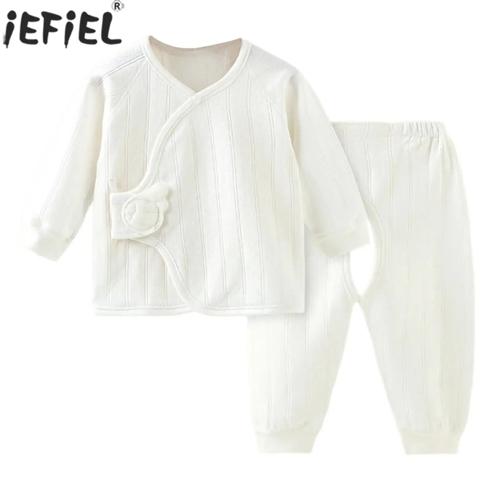 

Одежда для новорожденных мальчиков и девочек на весну и осень, 100% хлопок, мягкие топы с длинными рукавами и штаны с вырезом на промежуточной части или шапка, одежда для сна и отдыха