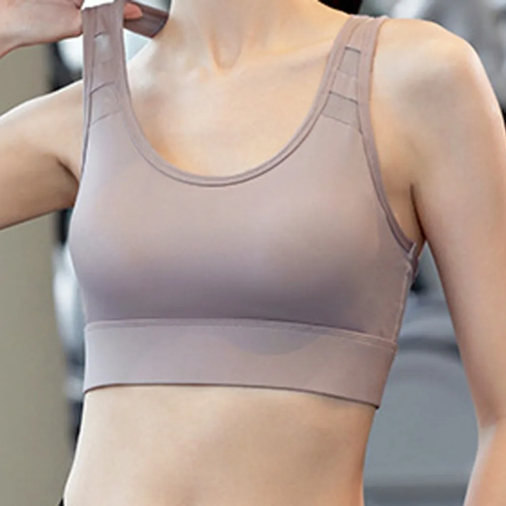 

Running Underwear Fixed Pad Sports Bra Beauty Back Slim Yoga Underwear Comfortable Shockproof Training Fitness Bra Women