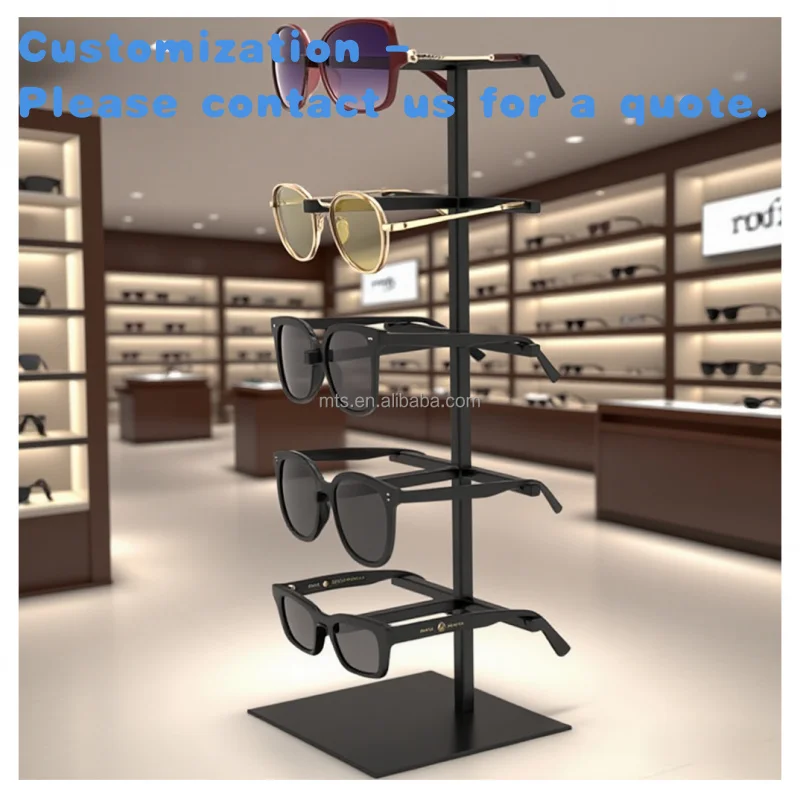 

custom.Metal Sunglasses Display Stand Multi-Tier Retail Eyewear Holder Commercial Countertop Sunglass Organizer Eyewear Organize
