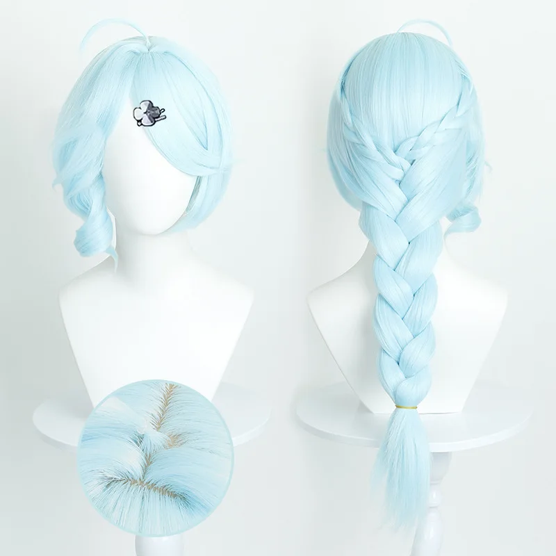 「ゼロ・スカーズ」シド コスプレウィッグ リアルな頭皮トップ 混合ふわふわヘア 編み込み付き