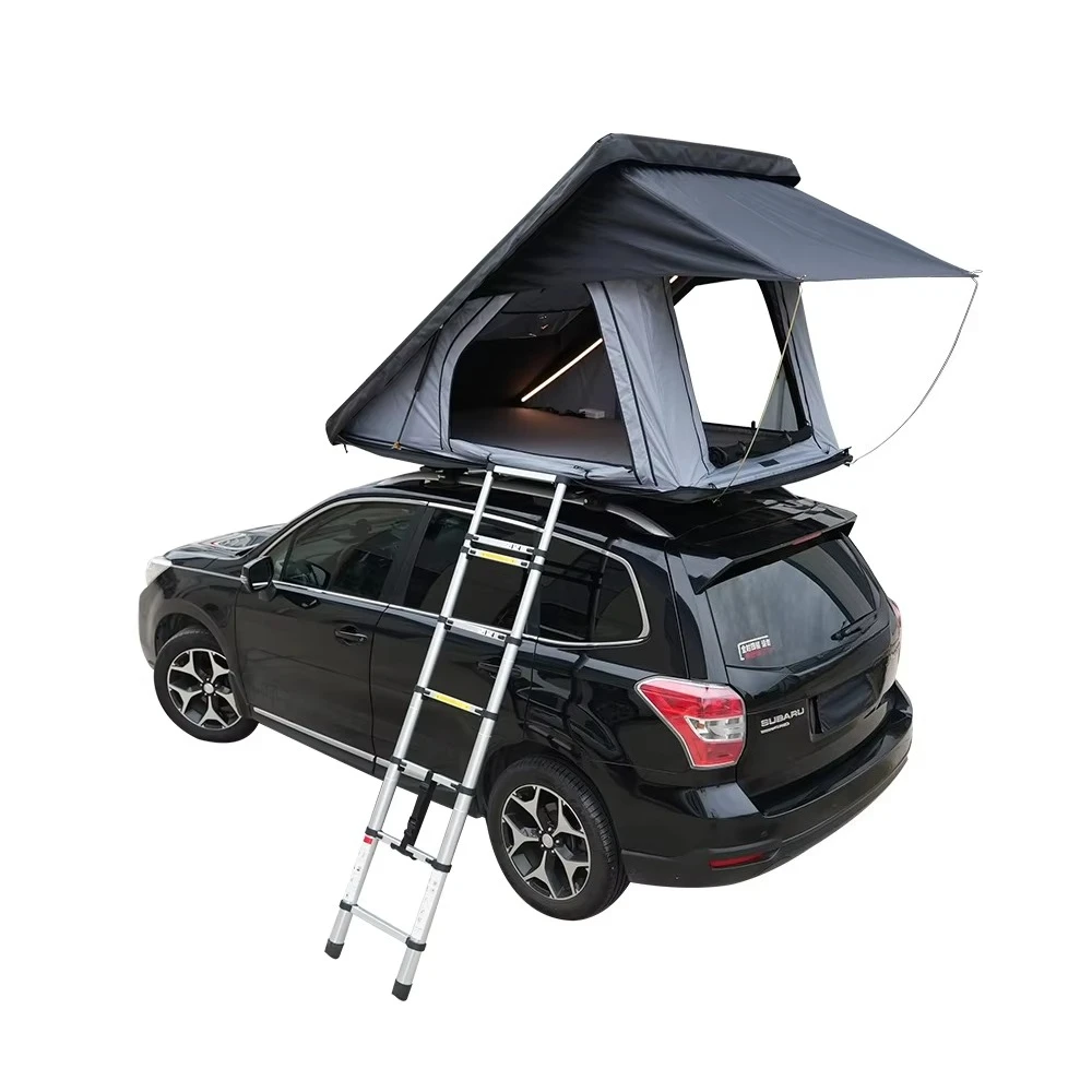 

Outdoor Camping Waterproof Rooftop Tent 2 Persons Suv Triangle Soft Shell Roof Top Tent