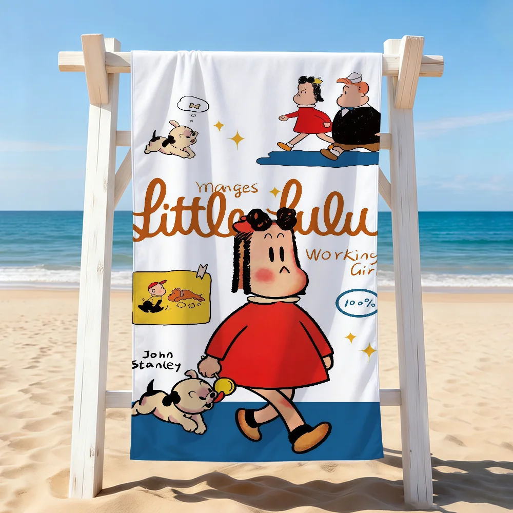 Cartoon The Little Lulu Show Towel Drying Bath Towel Applicable To Light Swimming Camping Yoga Beach Out