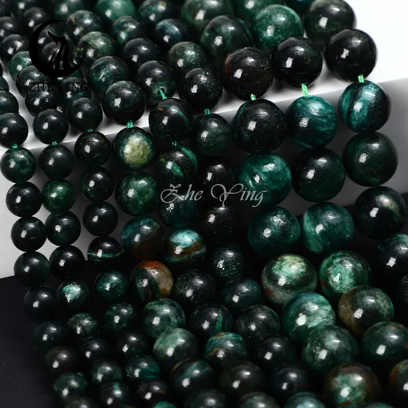 Natural Stone emerald level 2 beads  Green Beryl 6-10mm Crystal Beads Stone Round Loose Beads for DIY Jewelry Making