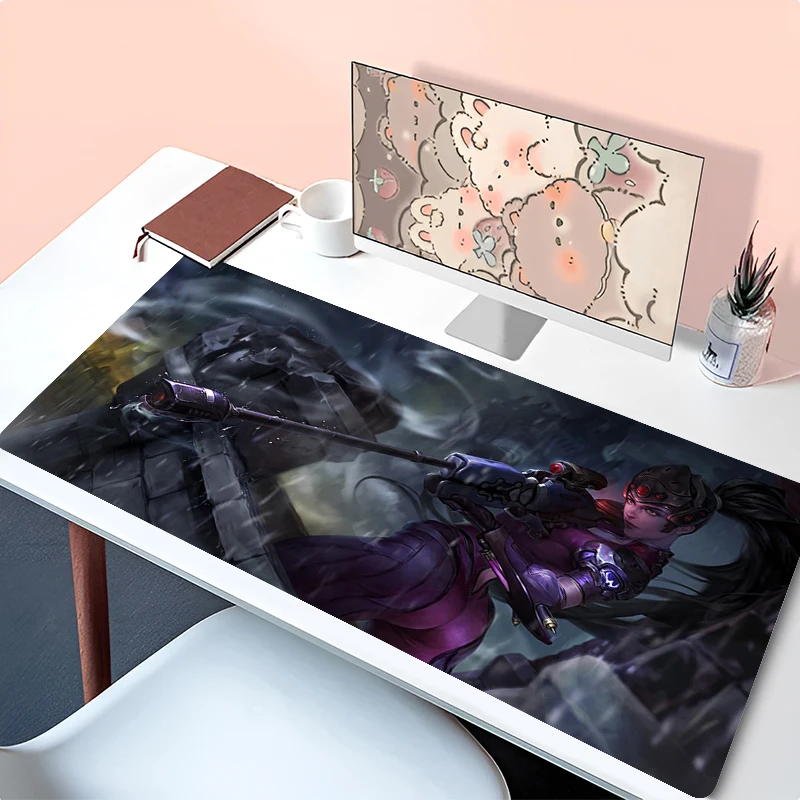 Overwatch Widowmaker Mouse Pad Non Slip Rubber Keyboard Rug Laptop Gaming Accessories Mousepad XXL Sexy Aime Black Girl Desk Mat