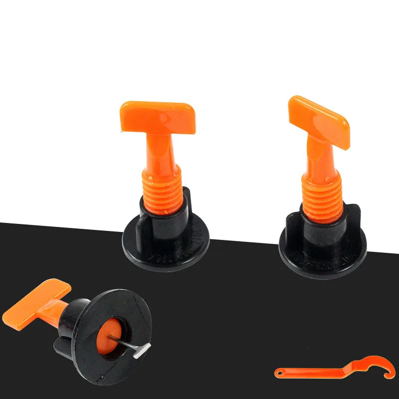 Reusable Tile Leveling System Clips for Tile Laying Flat Ceramic Floor Wall Construction Tools Tile Spacers Leveling System