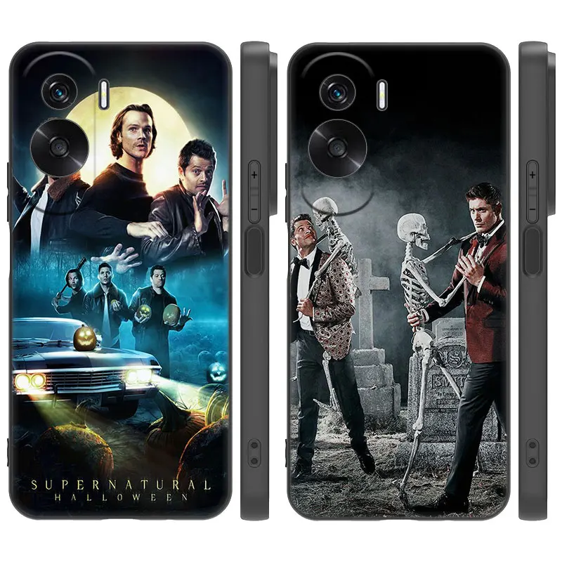 Supernatural tv show Cartoon Cover Black Phone Case For Honor X5 Plus X6 X7 X8 X6A X6S X7A X8A X9A X9B 70 90 Lite X30i X40i X50i