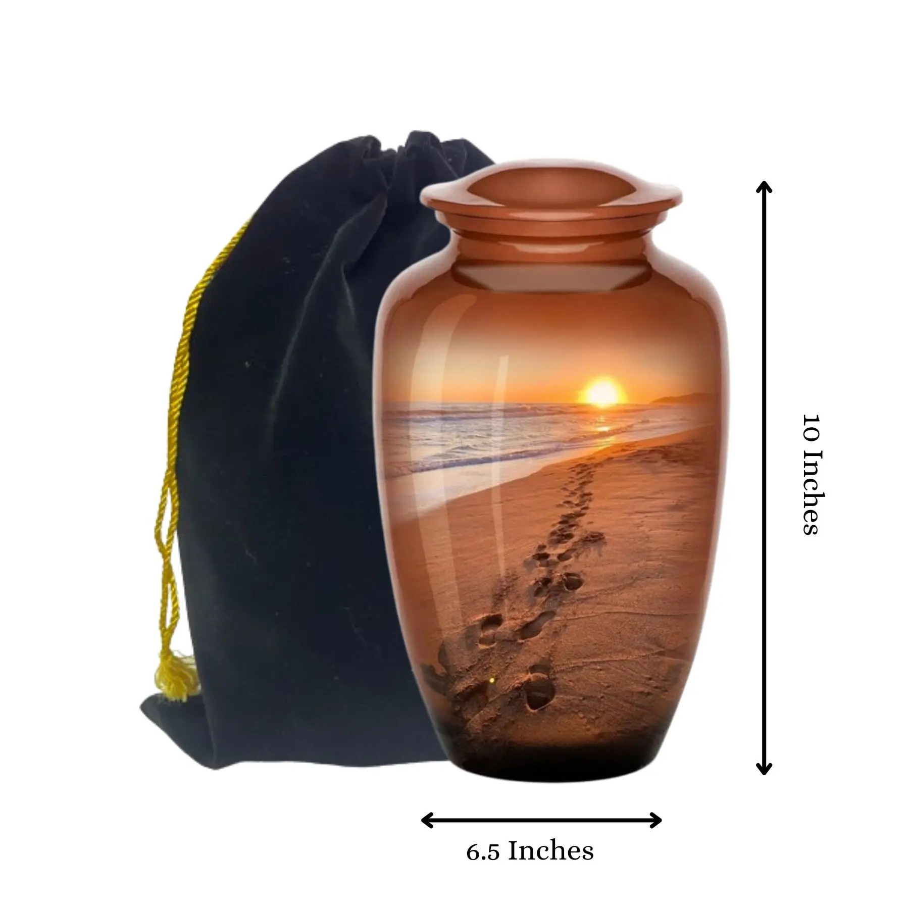 urna ludzka lub zwierzęca, wzór z piasku morskiego, kremacja, pamiątkowa, dla dorosłych, pamiątka