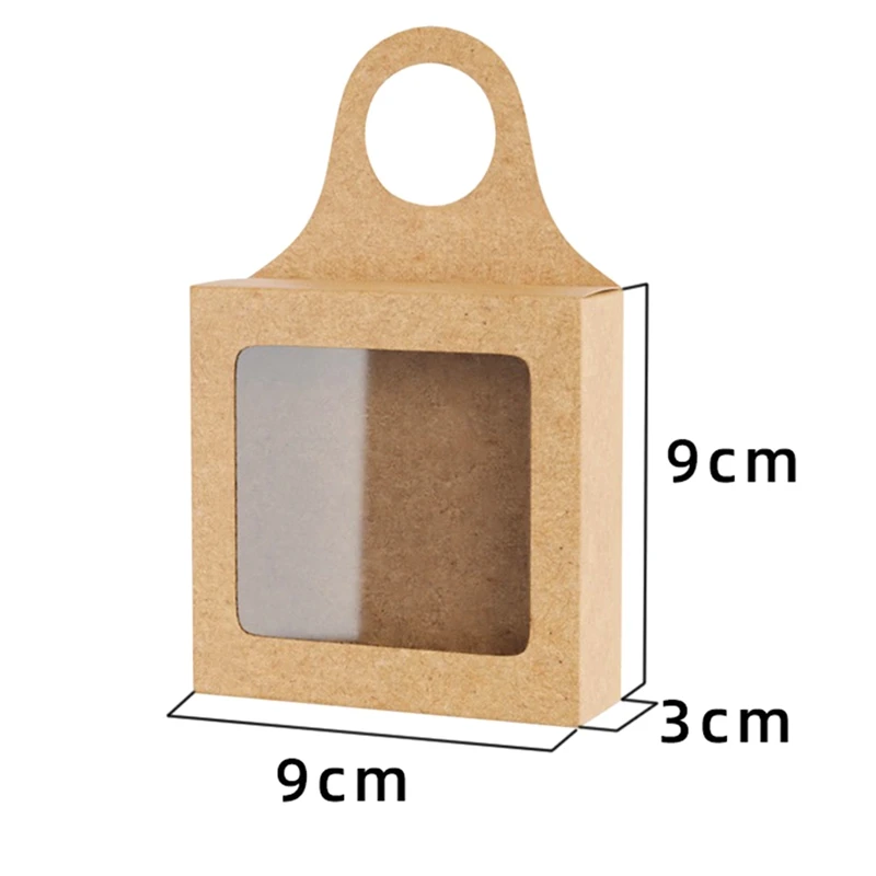 50 Pcs Wine Accessory Sets Wine Candy Boxes With Window Foldable For Christmas Wedding Party image 6
