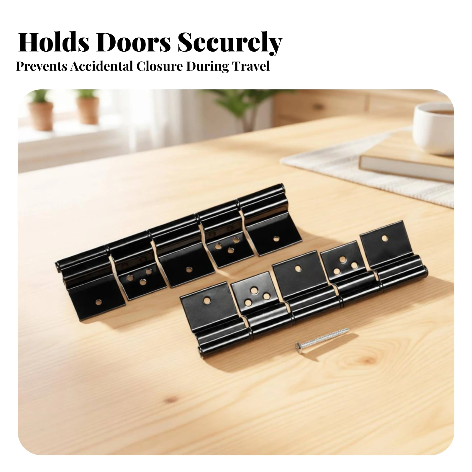 2 Pieces RV Entry Door Friction Hinge Kit Easy Installation RV Door Friction Hinge Assembly Pre-Drilled Wear-Resistant