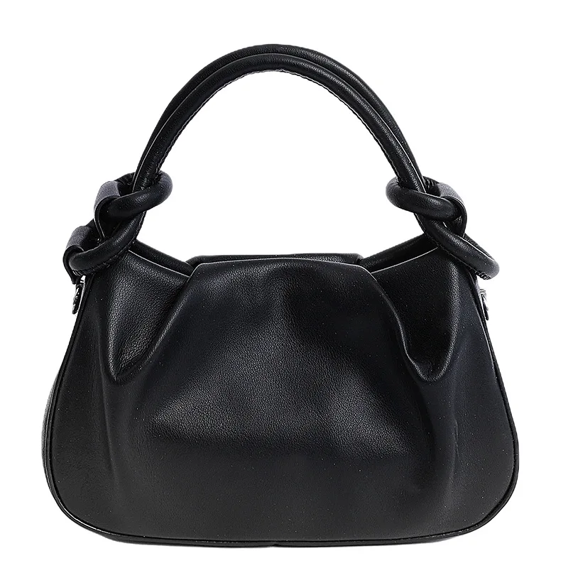 

​2025 New Korean Style Cloud Bag for Women, Genuine Leather Multi-way Shoulder Crossbody Purse, Vintage Chic Large Capacity Tote