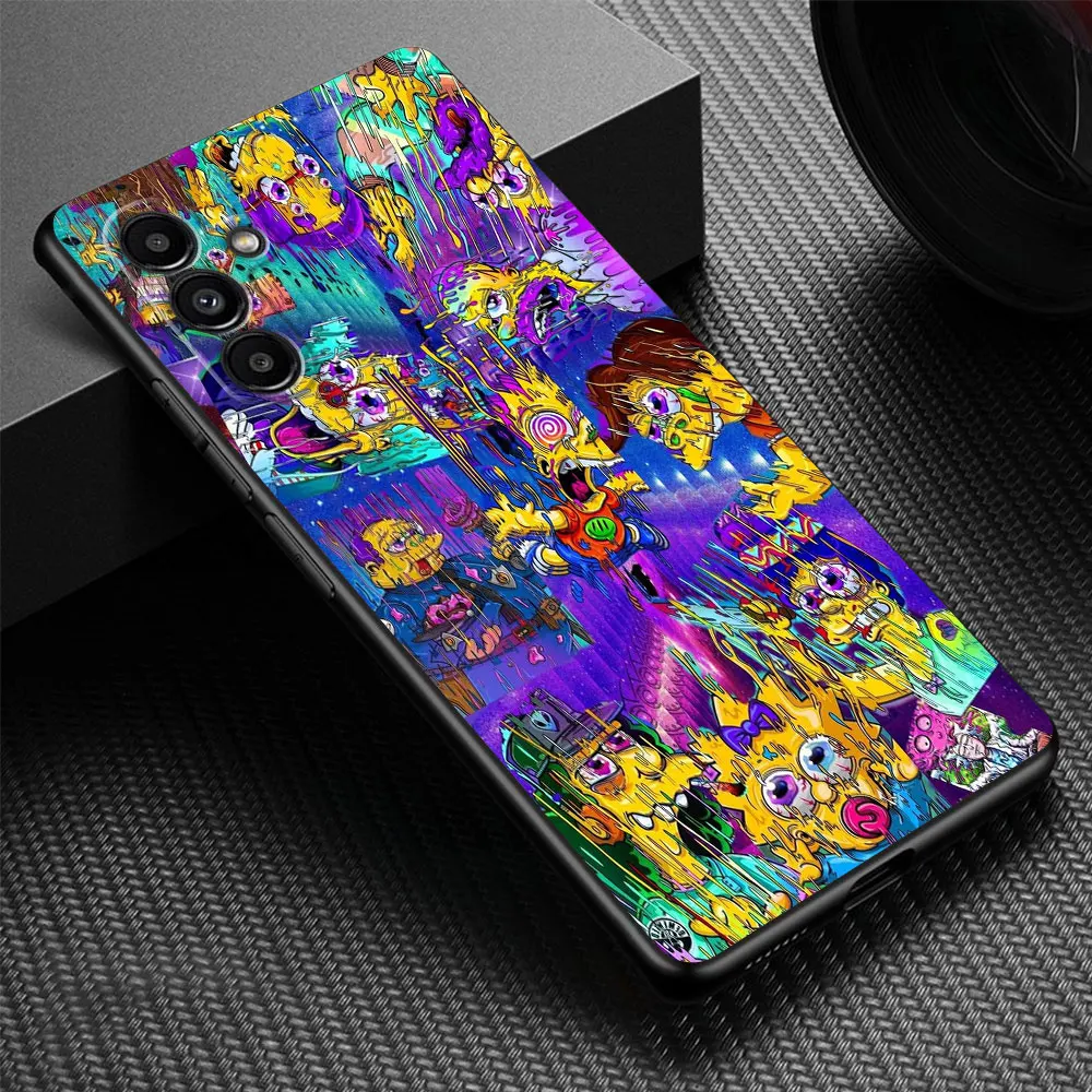 Disney Simpson Family Silicone Phone Case for Samsung Galaxy A54 A14 A02s A04e A52 A12 A01 A13 A03 Core A04s A03s A05s Cover