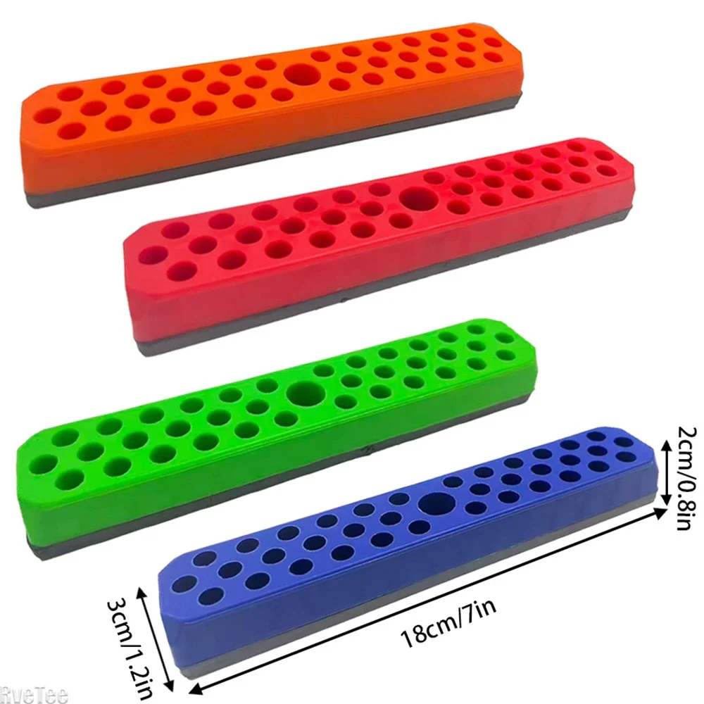 43-Hole Magnetic Hex Bit Holder - 1/4inch Screwdriver Drill Bit Storage Organizer, Practical Toolbox Accessory