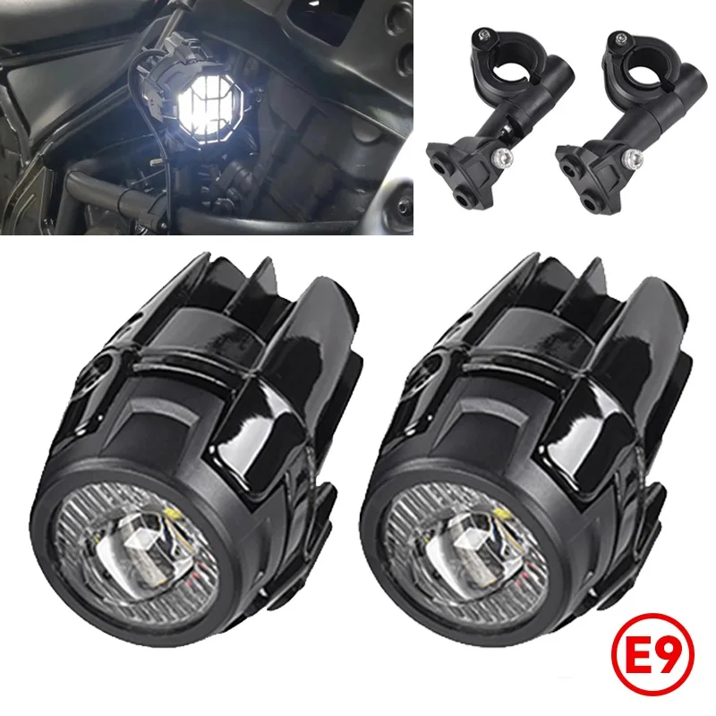 Motorrad Zusatzscheinwerfer 40W 6000K Spot Fahren Nebelscheinwerfer für BMW R1200GS F800GS F700GS F650 K1600 Universal Nebelscheinwerfer