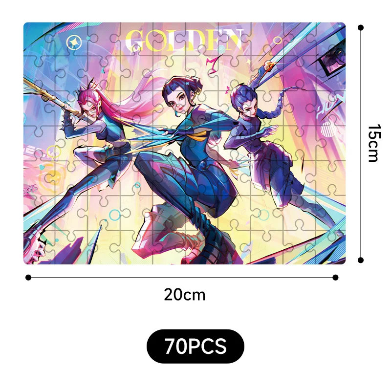 K pop Anime cacciatore di demoni Puzzle Giochi da tavolo Giocattoli Decorazione Rumi Mira Zoey Regali creativi personalizzati per bambini di Capodanno