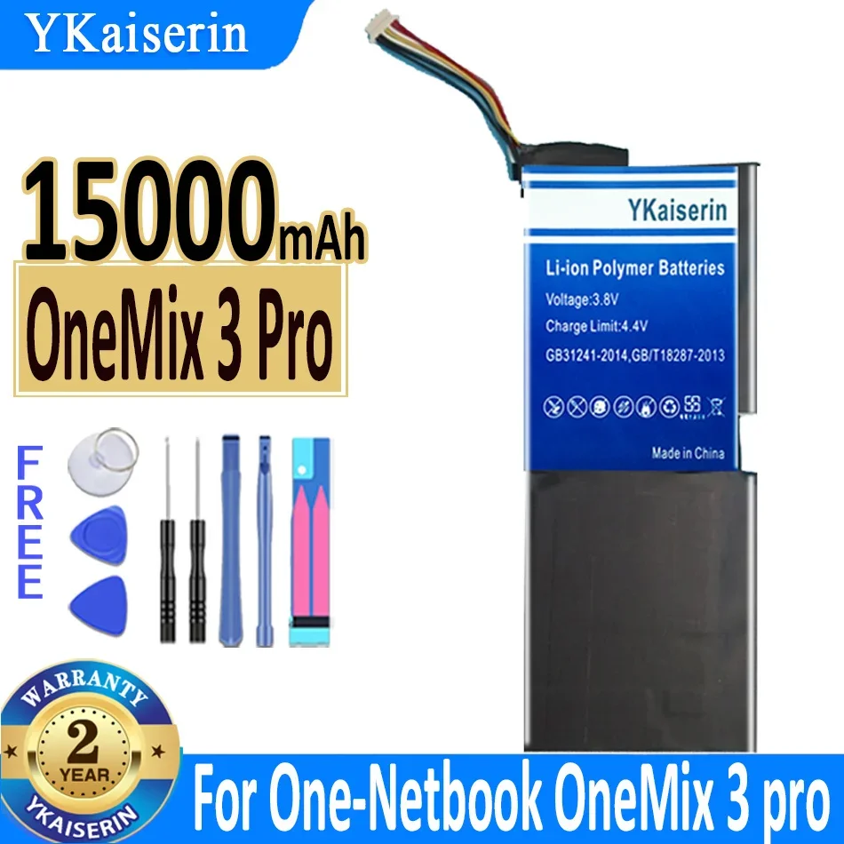 

YKaiserin Cycle 15000mAh Battery For One-Netbook OneMix 3 Pro 3pro High Quality Replacement Accumulator