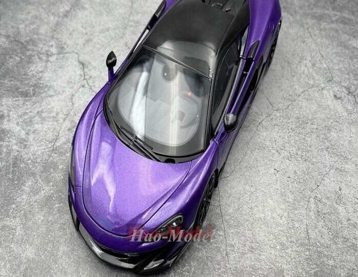 LCD 1:18 For McLaren 600lt Limited Alloy Diecast Car Model Simulation Toys Boys Birthday Gifts Hobby Display Collection Purple