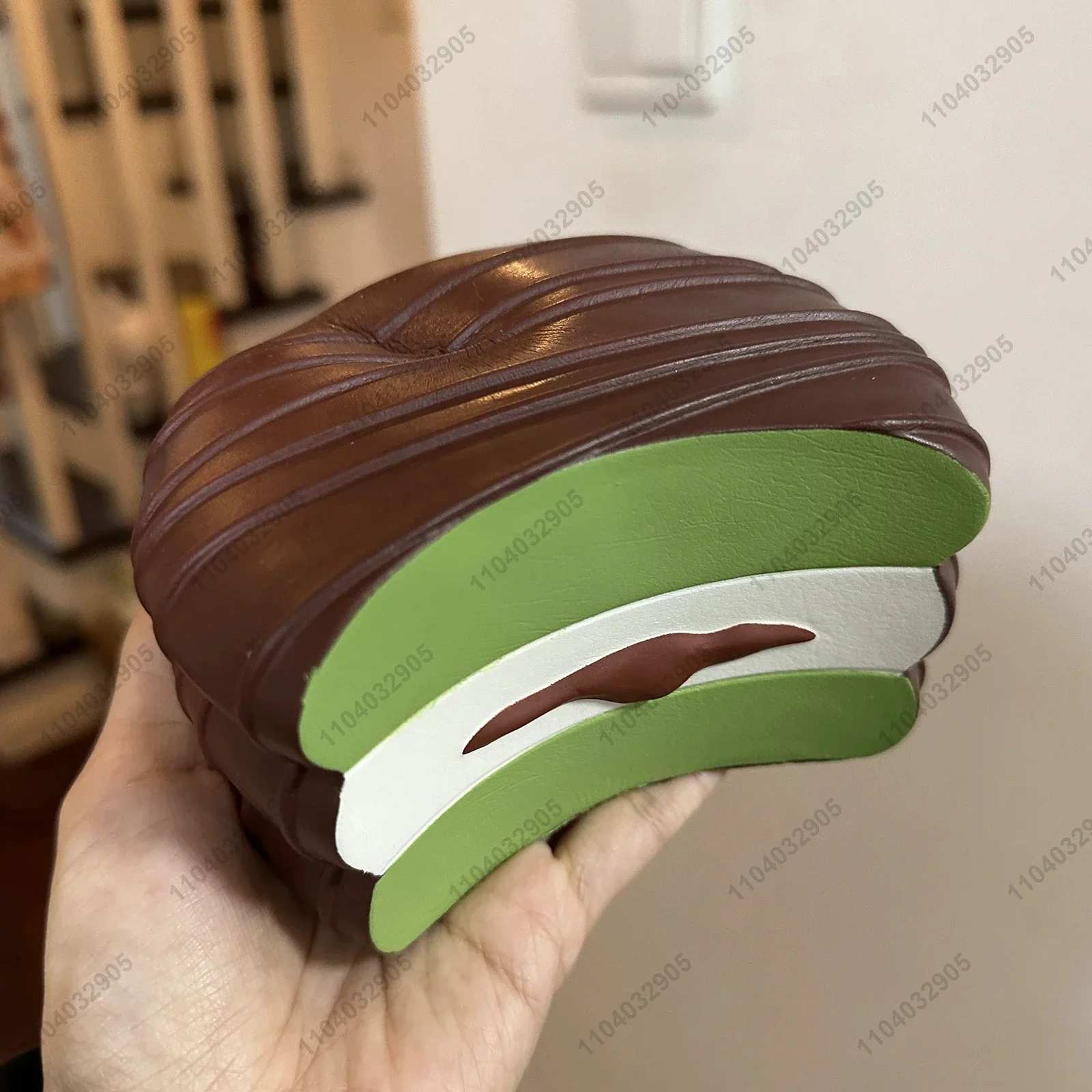 Juguete blando de pastel de Chocolate grande gigante, pastel Matcha de crecimiento lento, pastelería, juguete antiestrés, juguete para apretar, juguete relajante de mano