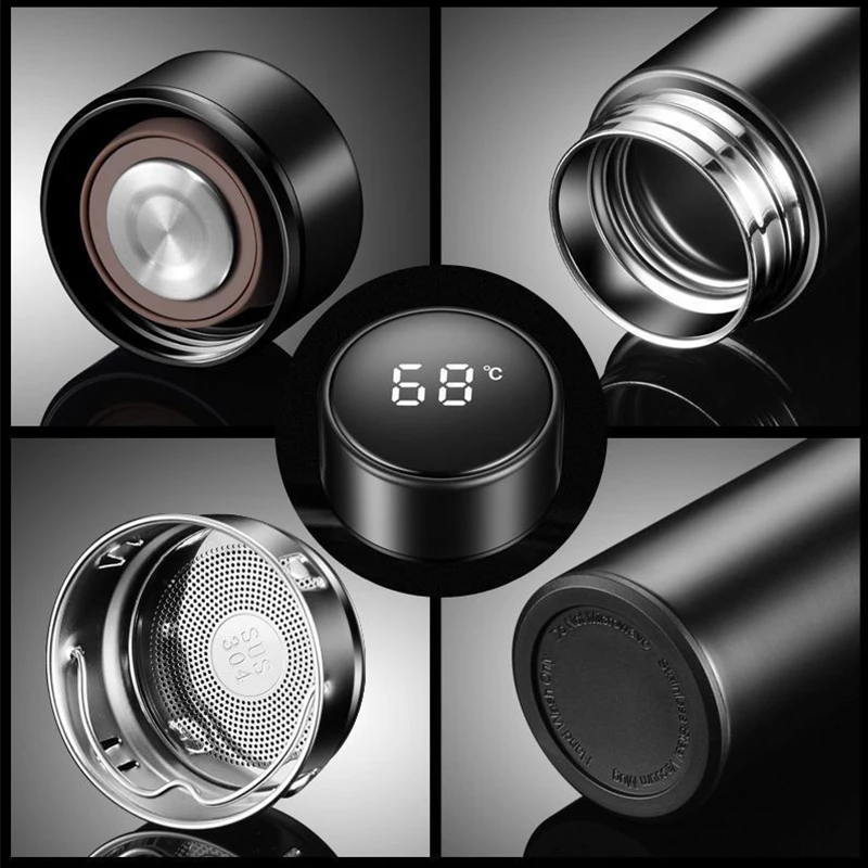 Car Logo Badge Intelligent Thermos Cup Auto Smart Digital Thermos Cups For JAC JS3 J2 S5 JS2 S3 T8 Refine J5 J6 J7 J4 T6 T8 Pro view 2