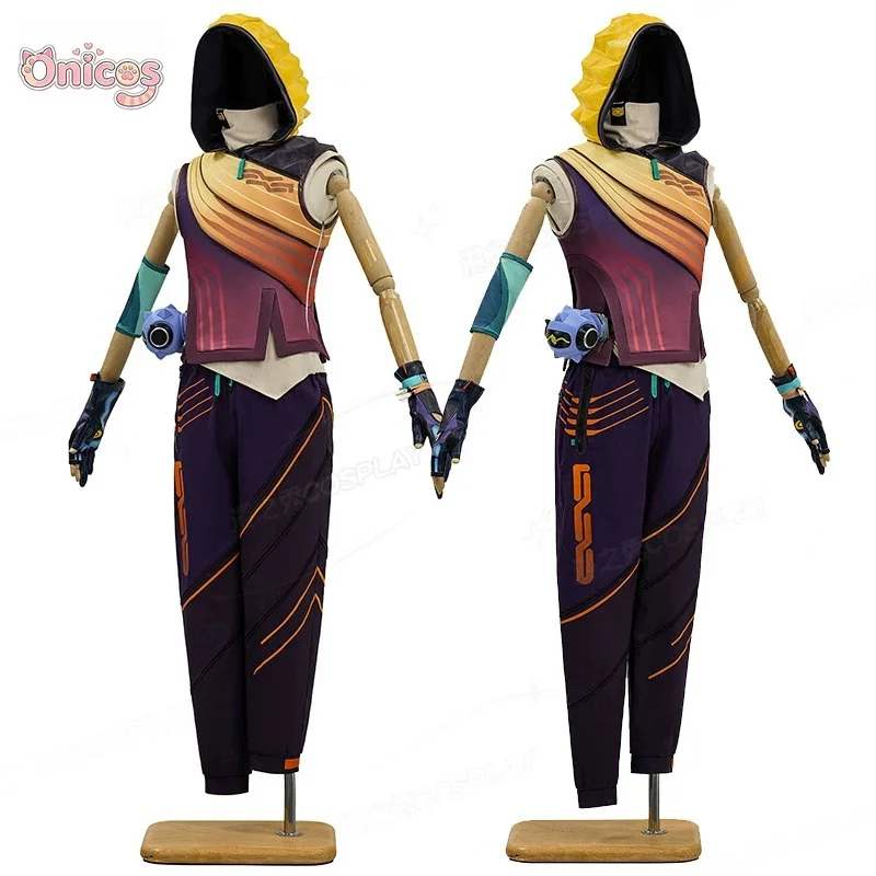 

VALORANT Miks Cosplay Costume Full Set Men Game Character Outfit Halloween Carnival Comic Con Role Play Clothes Onicos