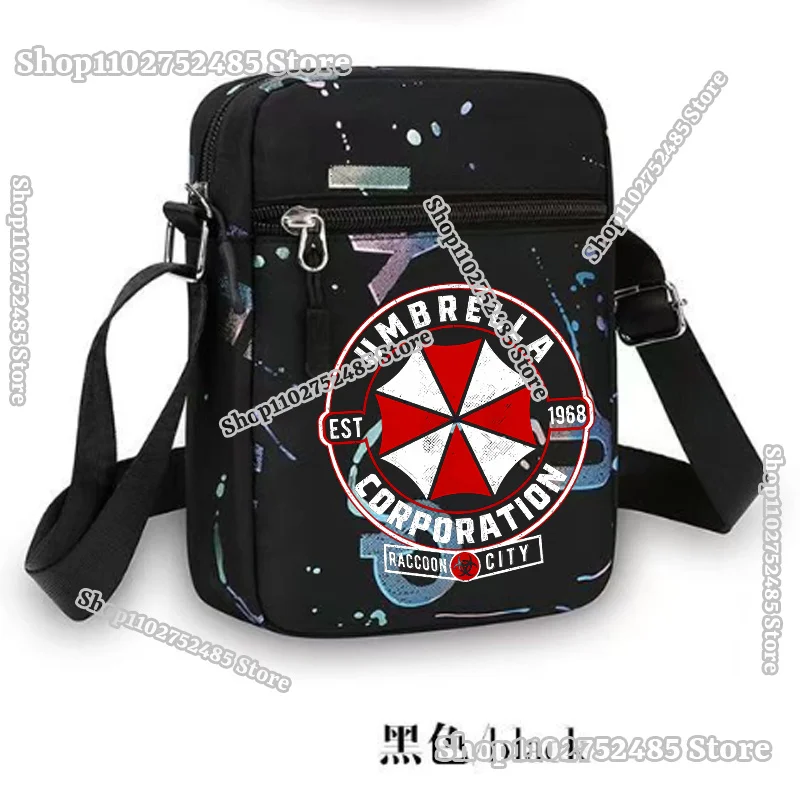 Movie R-residents Evils Shoulder Bag Anime Cartoon Sling Crossbody Bags Umbrella Corporation Women Men Mobile Storage Handbag view 6