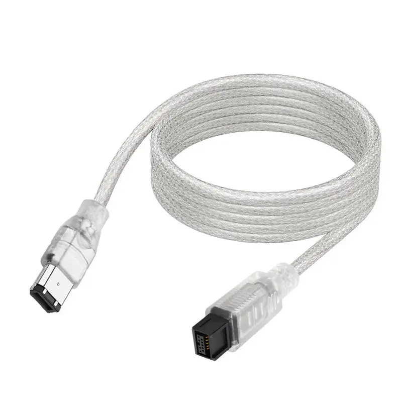 1.8 متر سلك النار القياسي 1394 9P إلى 6P IEEE 1394 Firewire 800 9Pin إلى 6Pin كابل تحويل نقل الصوت والفيديو للذكور