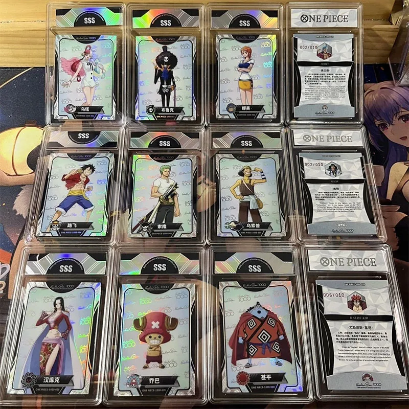 Kawangdian Anime One Piece SSS Cards Nami Usopp Brook Shanks Franky Collection Cards Christmas Birthday Gifts Children's Toys