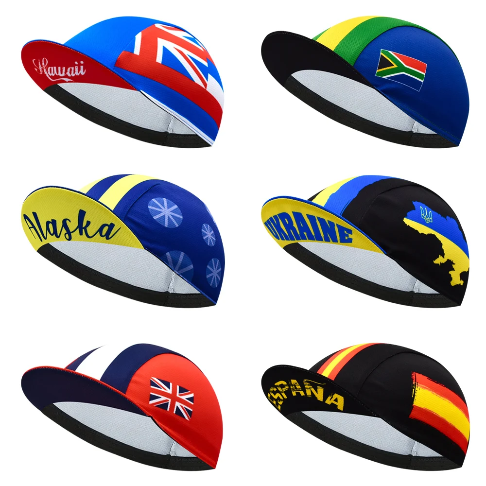 

Classic Multiple Countries National Flag Pro Team Cycling Cap Riding Outdoor Sports MTB Bicycle Hat