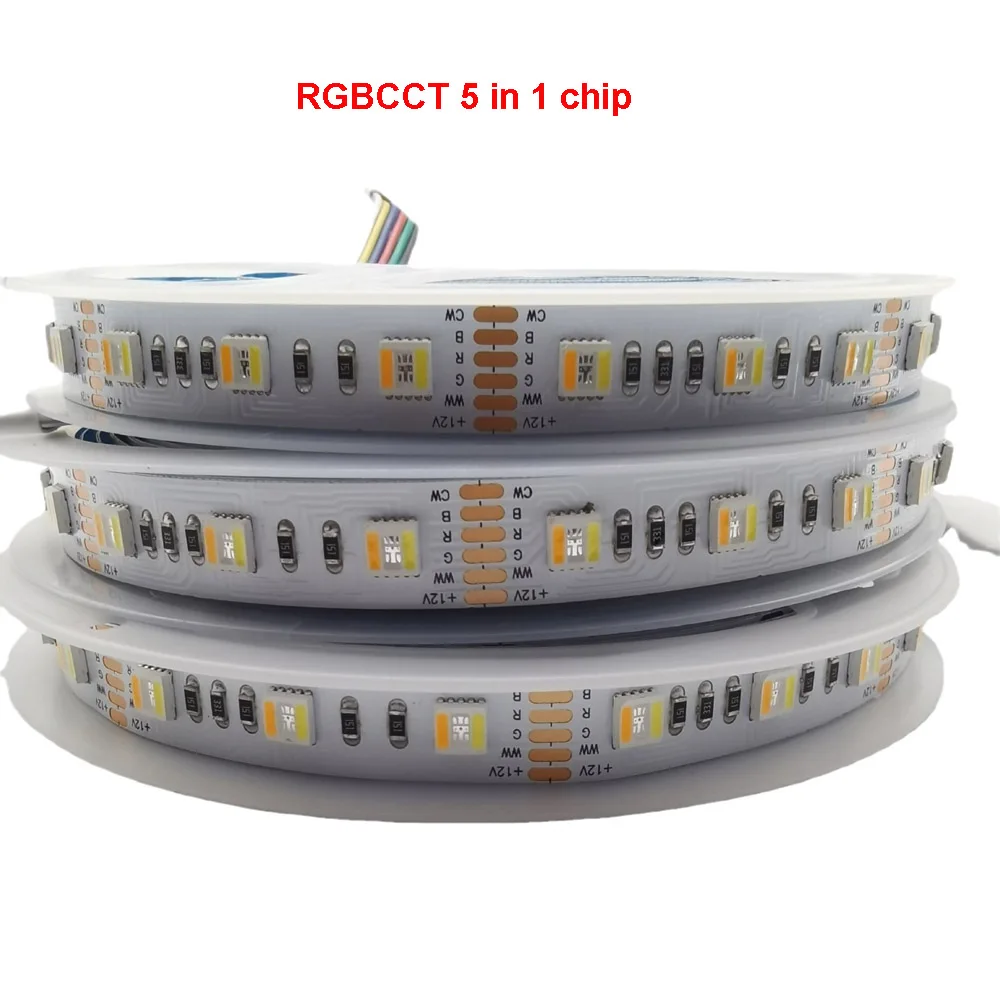 

5M RGBCCT RGBW RGBWW LED Strip Light RGB+White/Warm White RGB+W+WW 120 LEDS 60 LEDS Changeable RGB+3000K/4000K/6000K Soft Tape