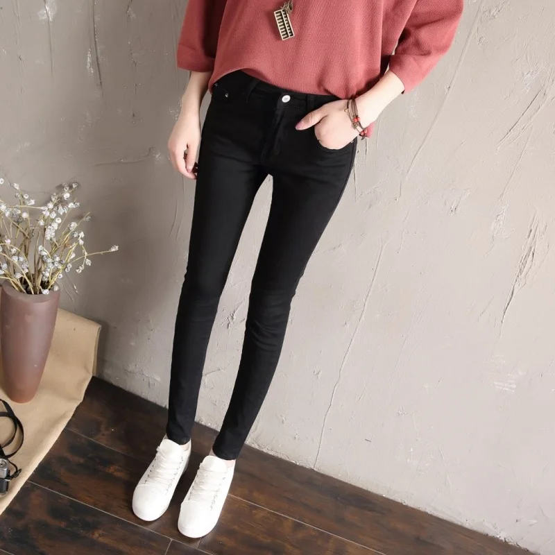 Women's Straight Skinny Jeans Female High-rise Slim Fit Boot Pants Woman Casual Pencil Denim Pants 2026 Spring New Y2K Trousers