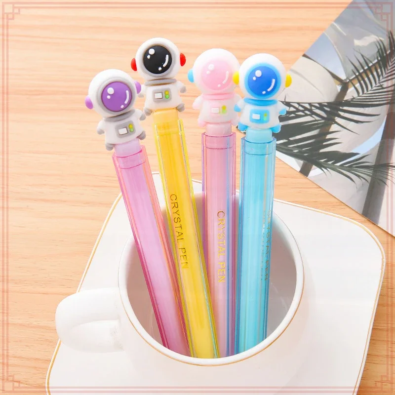 24 Pcs Wholesale Premium Quality astronaut Gel Pens for School and Office Use,  Space-inspired Design with Double Barrels