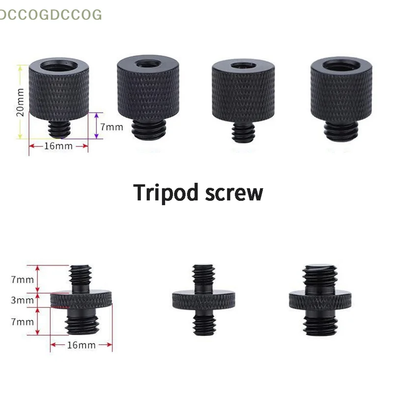 Tripod Plate Screw Mount For Camera Flash Tripod Light Stand Black 1/4