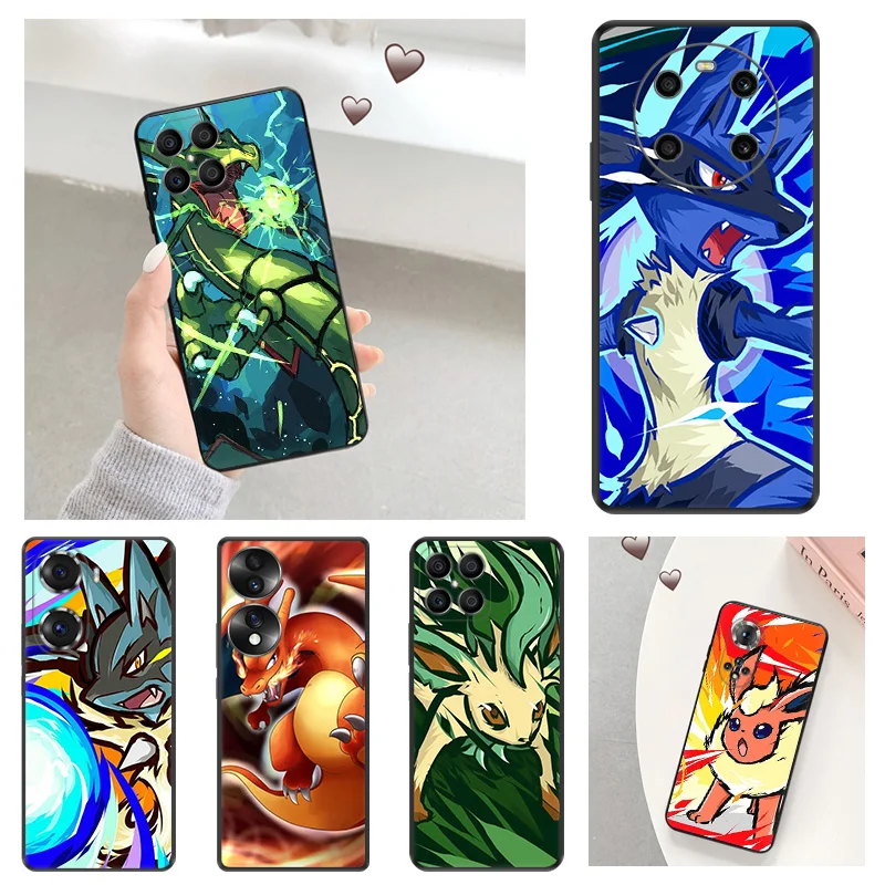 Soft Anti-Drop Phone Case For Honor X7b X6 70 90 X8 b X9A X9B Magic5 Pro X8A X6A 8X Elf Cool Pokemon Pixel 8A 7A 6A 6 7 8 Cover