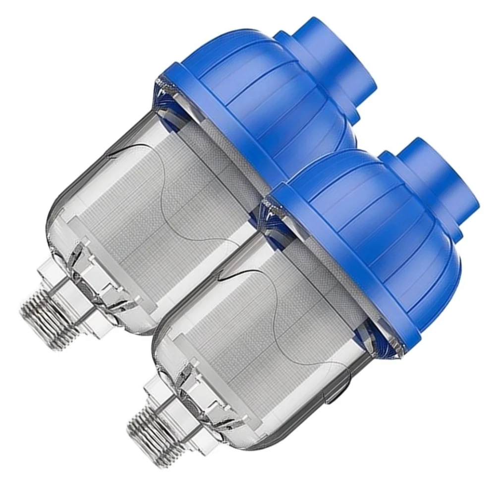 2 Pack Built In Shower Filter Purifier For Healthier Skin Hair Reduce Hard Bathroom Shower Water Practical Replacement Part