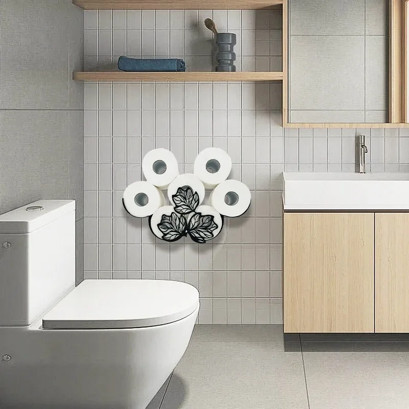 

Stainless Steel Toilet Paper Holder Wall Mounted Heavy Duty Bathroom Kitchen Towel Roll Storage Anti-Rust Bathroom Accessory