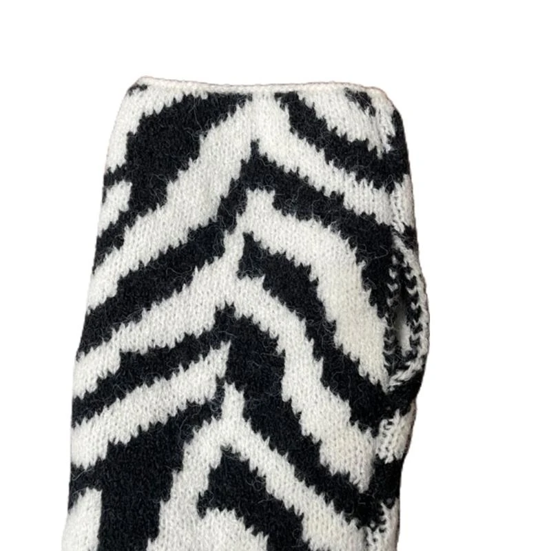 49MF Scarf Hat Set Pattern Scarf Sleeve for Head Warmer For Women Run Hat