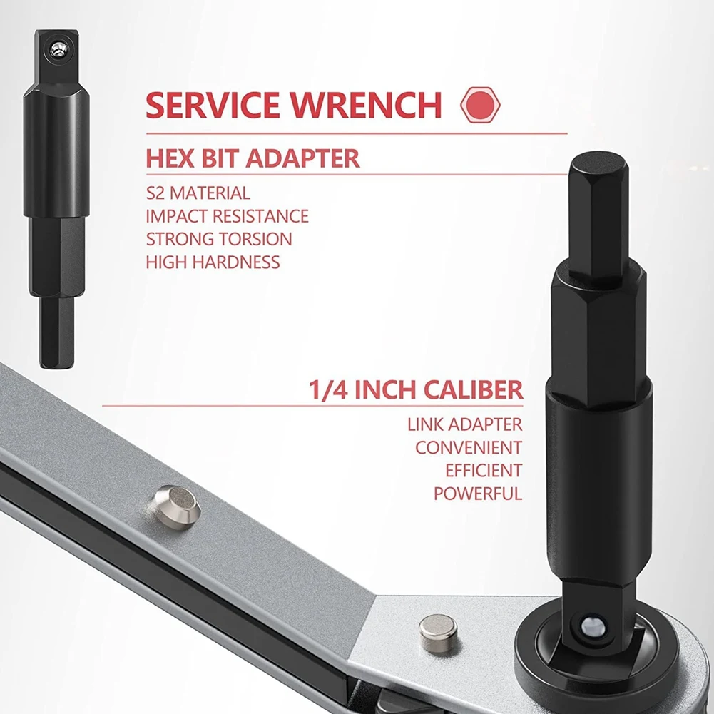 

A45M-3/8 Inch 1/4 Inch 5/16 Inch 3/16 Inch Ratchet Wrench AC Ratchet Tool Set For HVAC Equipment Repair
