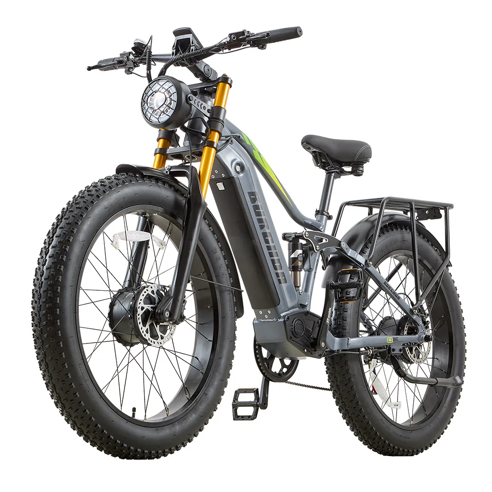 Overseas warehouse electric mountain bike 26 inch variable speed car fat tire bicycle lithium battery off-road snow two seats RX