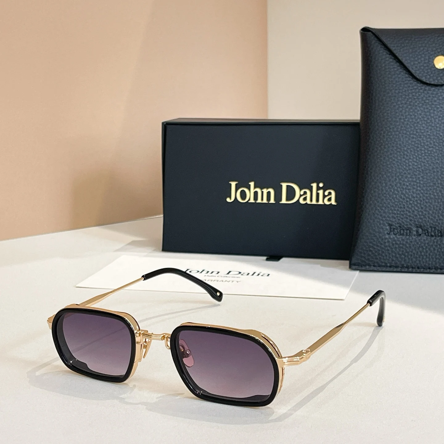 Origineel voor JOHN DALIA JD Martin klassieke modieuze merkzonnebril Premium luxe design Vrije tijd Klassiek Vintage Met doos