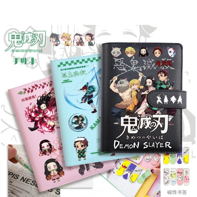 Demon Slayer Anime Notebook, Nezuko, Agatsuma, Zenitsu, Kamado, Tanjiro, New Creative, High-Looking, PU Waterproof Notebook