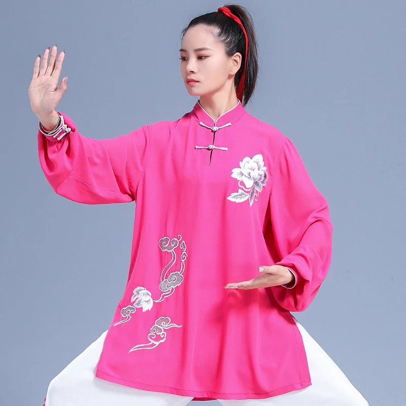 Unisex Tai Chi Suit 2025 New Arrival Embroidered Neo-Chinese Style Spring/Autumn Martial Arts Competition Wear Breathable Linen